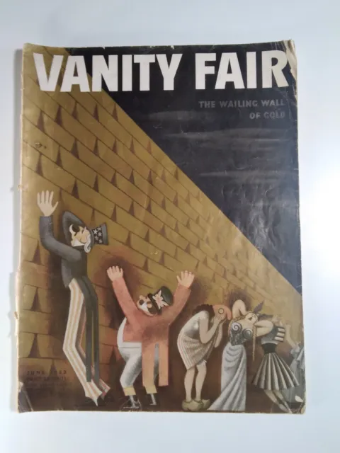 Vanity Fair Magazine Vtg 1933 Great Ads! Hitler Burlesque Garbo Max Baer Golf
