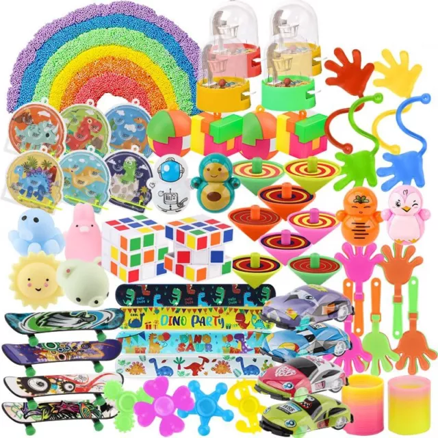 65 Pcs Party Favors Carnival Treasure Box Toys Classroom Prizes Small Mini...