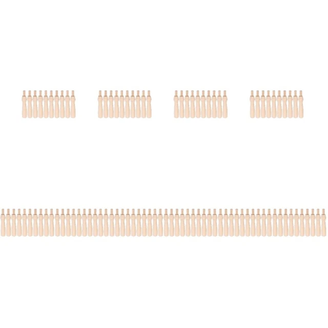 100 PCs Punchnadelgriffe Punch -Werkzeuggriffe ersetzen Holzgriffe