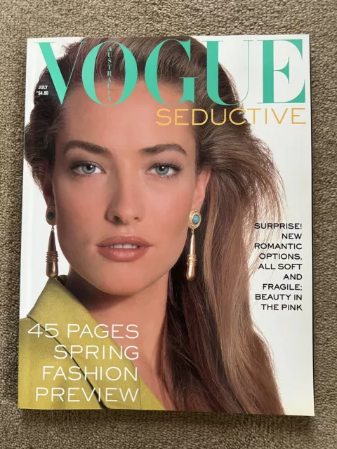 Vogue Australia July 1988 Tatjana Patitz magazine vintage excellent cond.