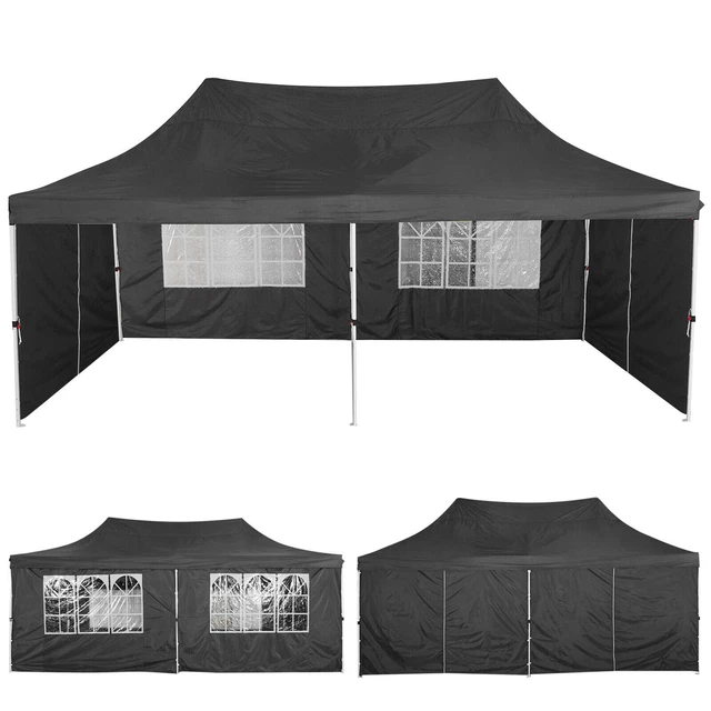 Pavillon 3x3m/3x6m Wasserdicht Partyzelt Gartenzelt UV Faltpavillon Faltbar Zelt