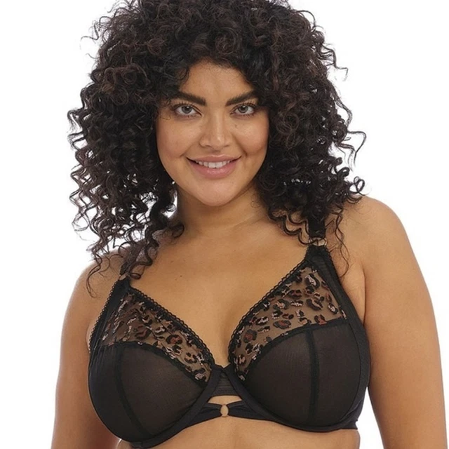 NWT elomi Namrah 42G black bra