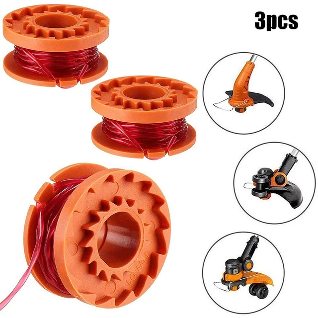 ALM Spule & Schnur Für MacAllister, Qualcast, Worx Rasentrimmer WX150 – 1,5 Mm, 2,5 M Länge