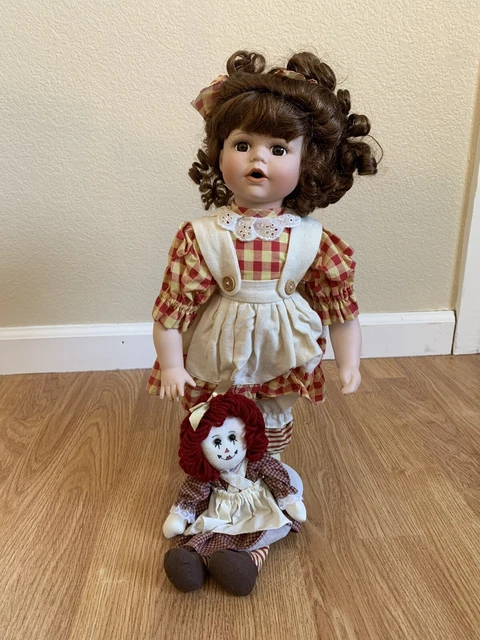 heritage signature collection porcelain doll “Cindy With Rag Doll”