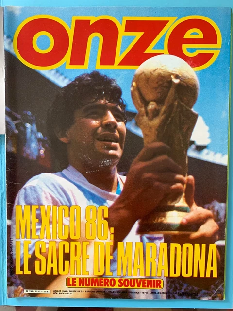 Carte Collection Diego Maradona Argentine 1986 – Édition Rare Mondial France