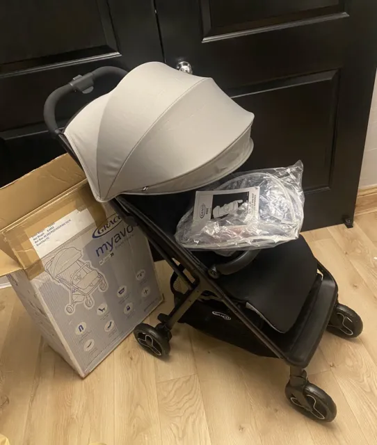 Graco Myavo Stroller Pushchair for Birth to approx. 4 Years, 22kg - Steeple Grey
