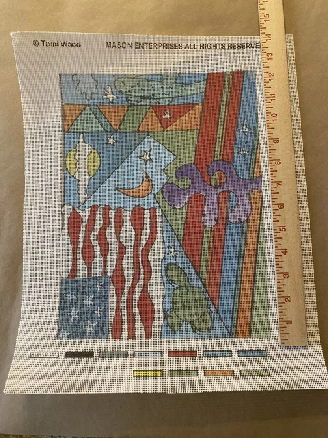 Lona Patriotic Southwest_Needlepoint