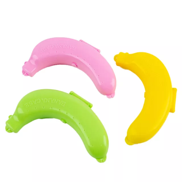 Cute Banana Case Protector Box Container Trip Outdoor Lunch Fruit Storage ZT