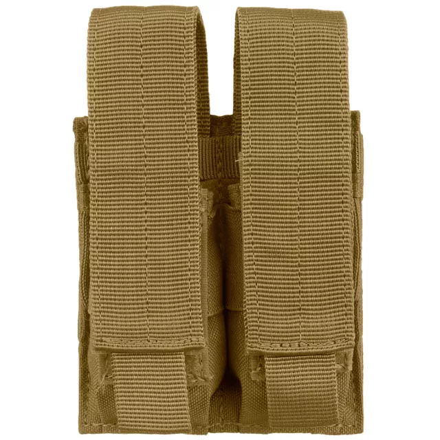 Condor Tactique Pistolet Double Mag Pouch MOLLE Sangle Airsoft Coyote Brown