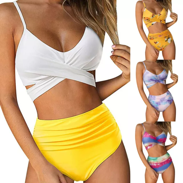 Women Sexy Bandage Push Up Bra Bikini Set Ladies Beach Bathing Swimwear Swimsuit