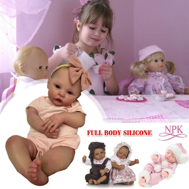 Reborn Dolls Baby Girl Soft Body Lifelike Realistic Newborn Dolls Kids XMAS GIFT