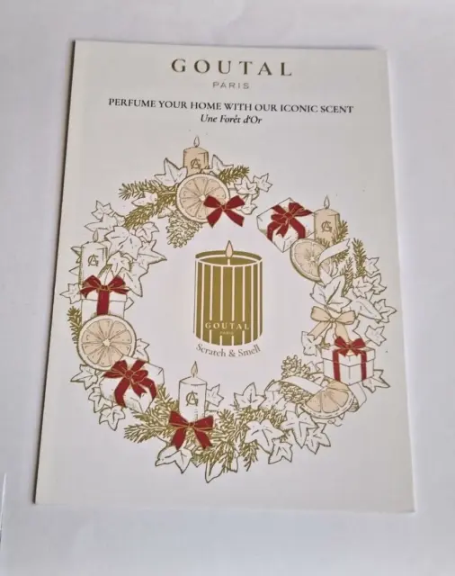 Goutal Une Foree d'Or Christmas 2021 Advertising Card