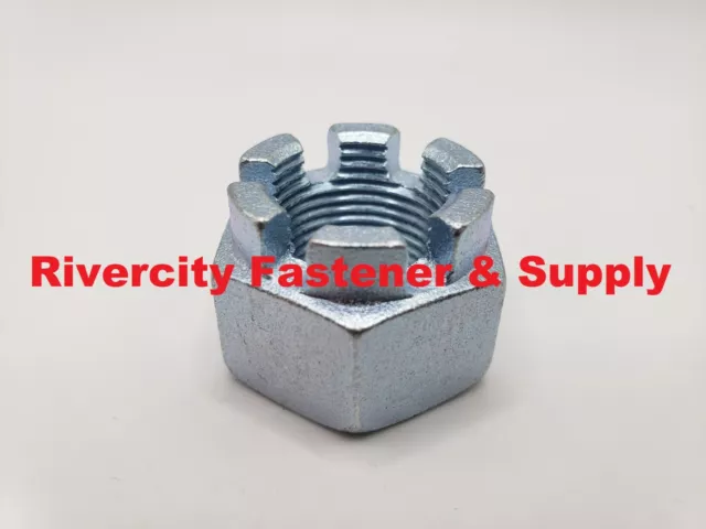 (10) M18-1.5 Slotted Hex Castle Nut 18mm Fine Thread nuts M18x1.5 Nut 18mm x 1.5