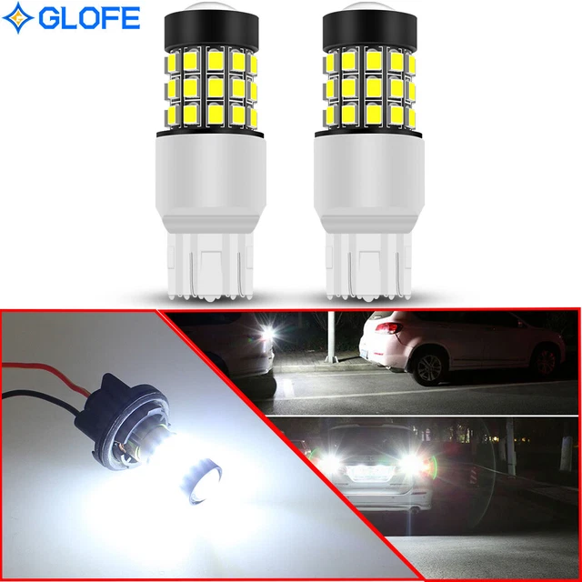 For 2018-2021 Ford F150 F250 2X 7443 Strobe White LED Reverse Backup Light Bulbs