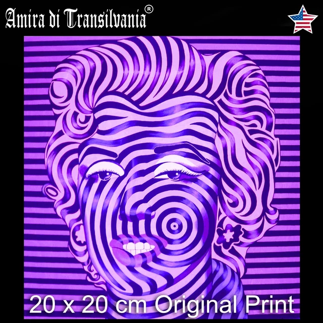 MARILYN MONROE PORTRAIT andy warhol pop art optical op painting artist