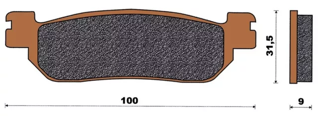 Top4 Pastiglie freno Sint Post per Yamaha X-Max 250 2014-2014