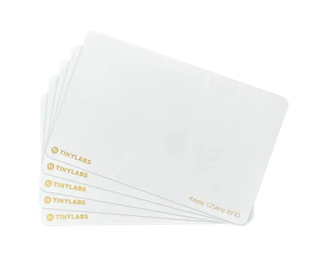 Keysy Rewritable RFID Keycards (5-Pack) (White) White