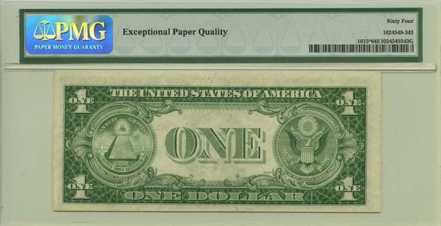 1935F $1 Silver Certificate Fr# 1615* PMG CH64 EPQ 2