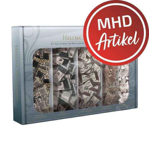 Hellma Selection 5x40 pz mix box caffè espresso chicco espresso cioccolato krispy - MHD!!!!