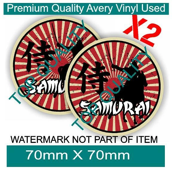 JDM SAMURAI DECAL Sticker X2 Concept Jdm Rally Drift Japanese Retro