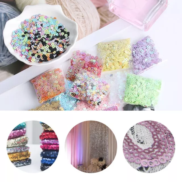 Home Decor Embellishment Loose Sequin Faceted Bead Wedding Sewing Paillette