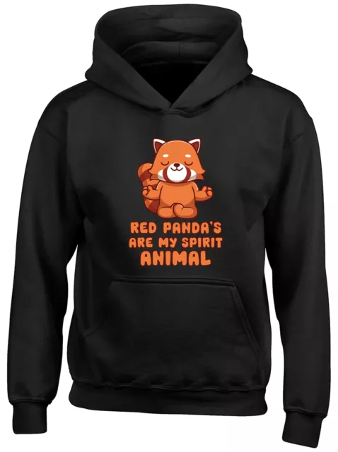 Red Panda Kids Hoodie Are my Spirit Animal Bamboo Boys Girls Gift Top