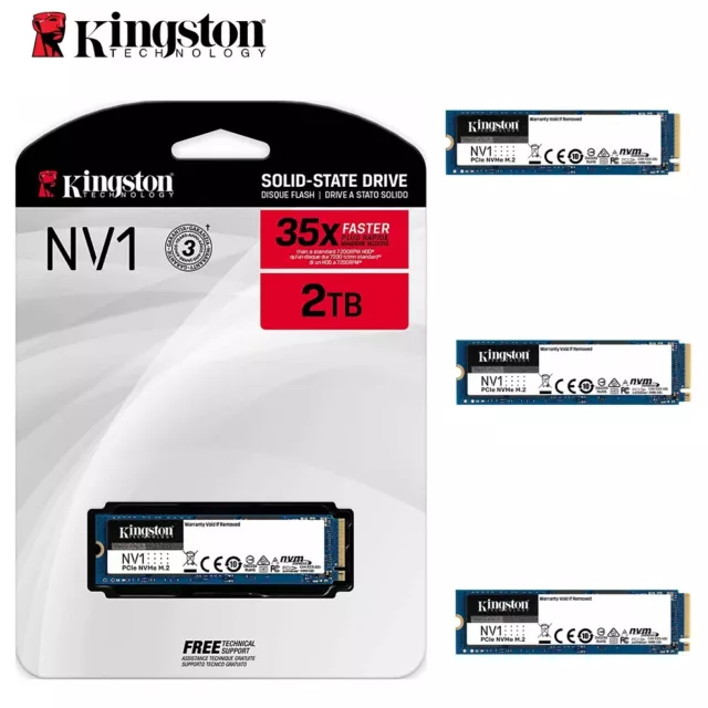 SSD Kingston NV1 500GB 1TB 2TB PCIe 3.0 NVMe M.2 2280 SSD SNVS 2100MB/s Read