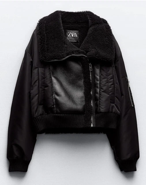 contrast double faced biker jacket