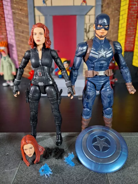 Marvel Legends Infiniti Saga Wave Captain America Black Widow Lot