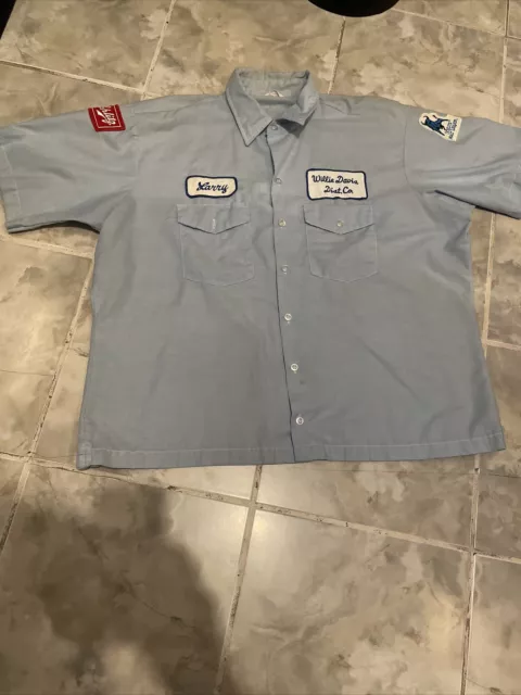Vtg Schlitz Strohs Delivery Man 80’s Uniform Rare Patches