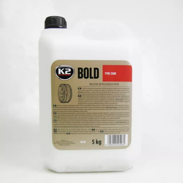 K2 des Pneus Et Soins pour Caoutchouc " Bold " Brillance Tiefenglanz 5kg M190
