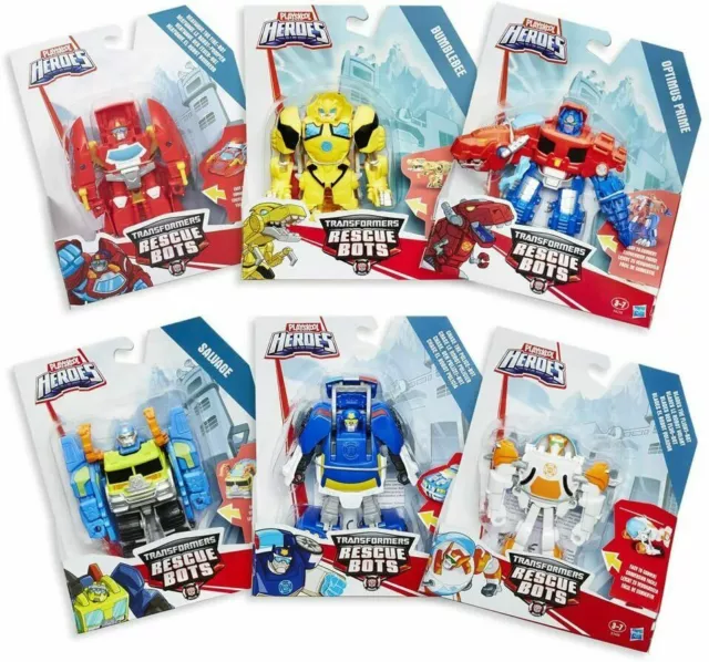 New Playskool Heroes Transformers Rescue Bots Rescan Action Figures Robot & Cars