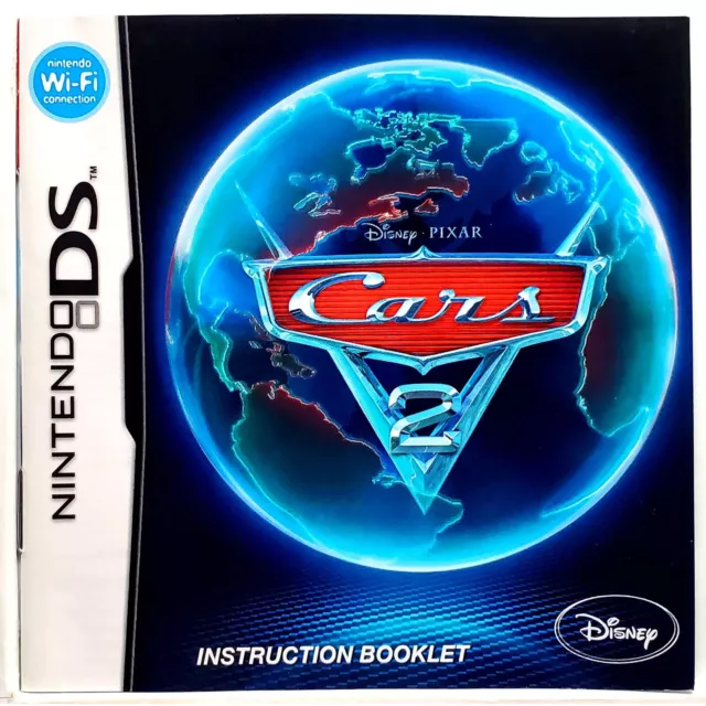 (Manual Only) Cars 2 - Nintendo DS Pristine Authentic Instruction Booklet Game