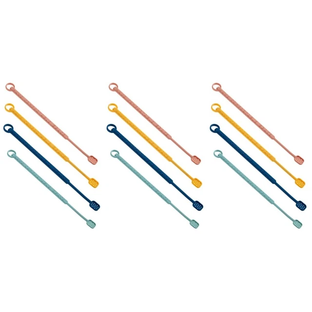 12 unidades varillas agitadoras silicona jugo largo varillas mezcladoras cóctel varillas agitadoras