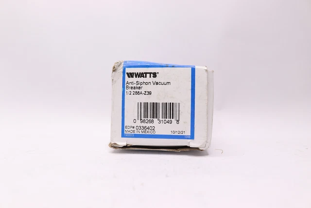 Watts Anti-Siphon Vacuum Breaker 1/2" 288A-Z39