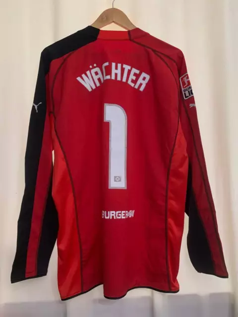 Hamburger Sv Germany Match Worn Gk Football Shirt Jersey Trikot Wachter #1