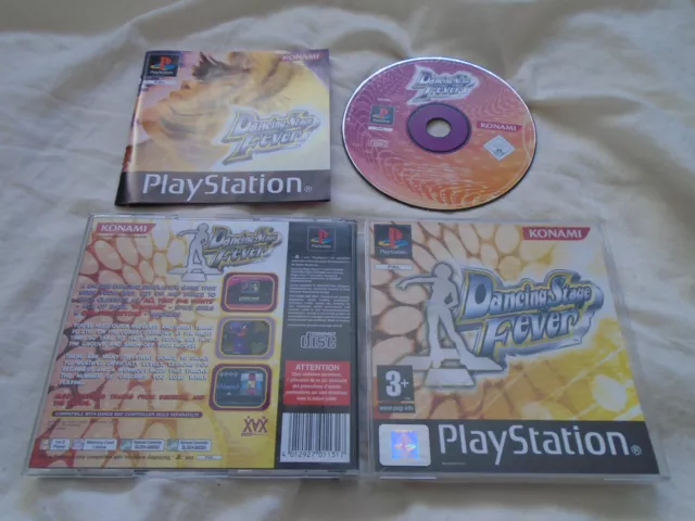 Dancing Stage Fever PS1 (COMPLETE) black label Konami rare Sony PlayStation