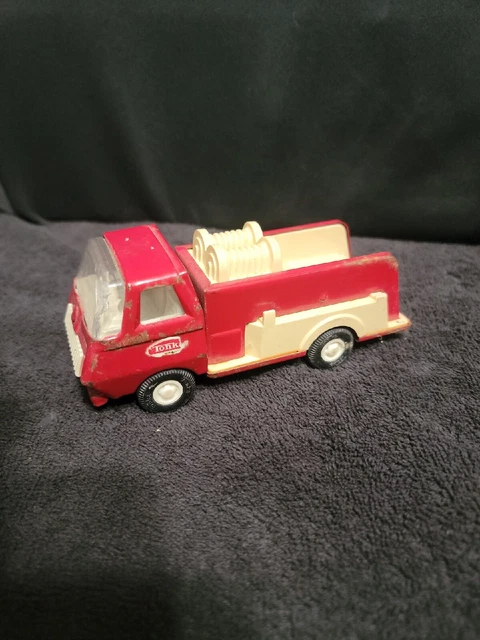 Vintage Tonka Steel Pumper Fire Truck Engine Red 6"