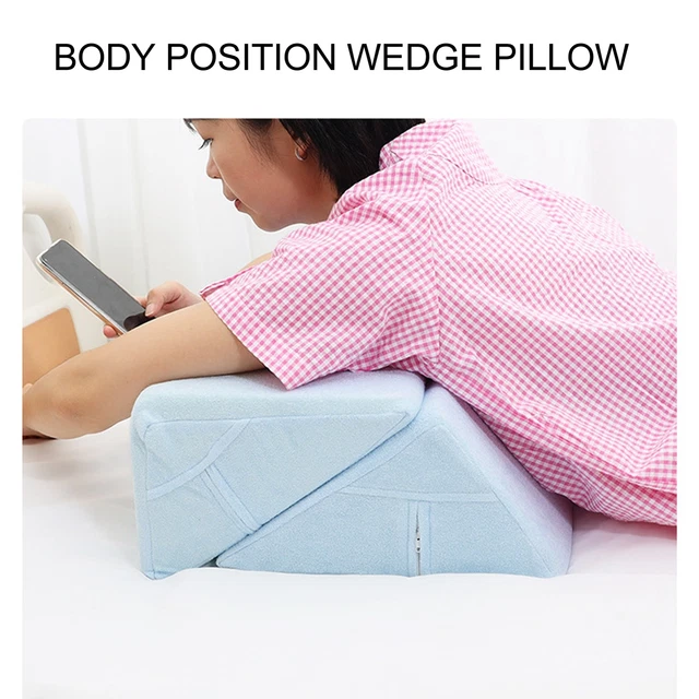 Almohadas giratorias para pacientes de 30 cm en forma de cuña esponja suave posición posterior soporte SDS