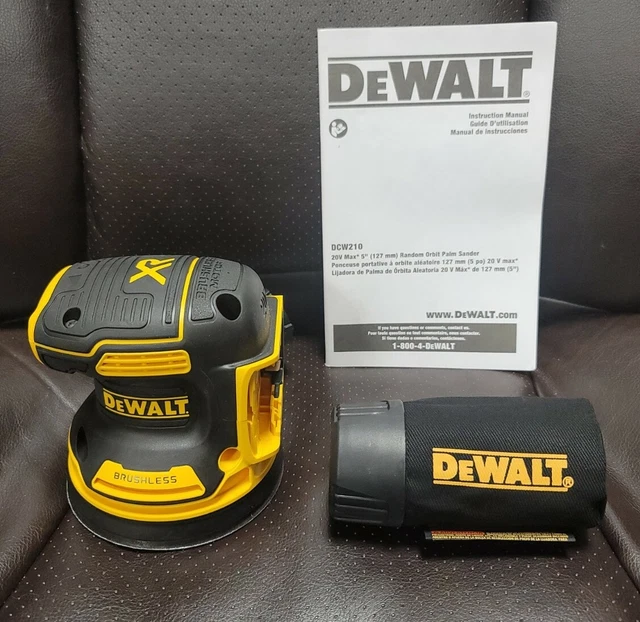 DEWALT DCW210B 20V MAX XR 5" Cordless Random Orbital Sander (Bare Tool