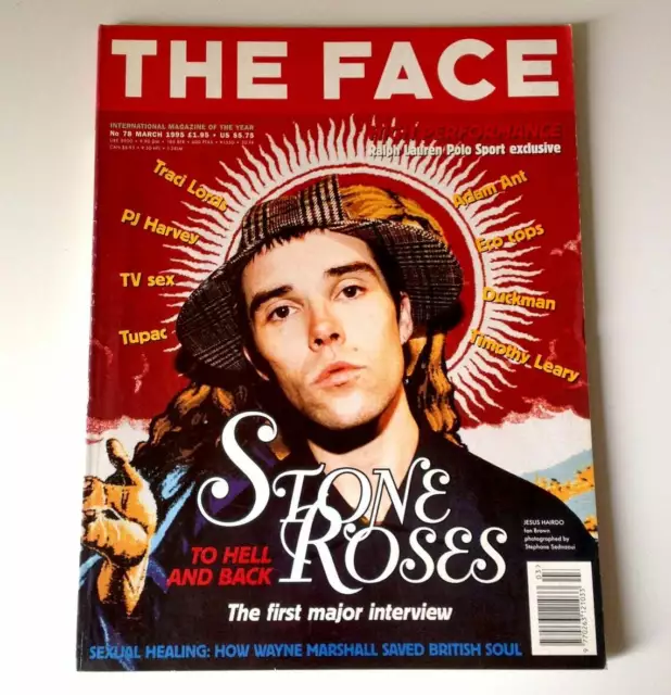 The Face Magazine - March 95, Stone Roses, P J Harvey, Traci Lords, Tupac Shakur