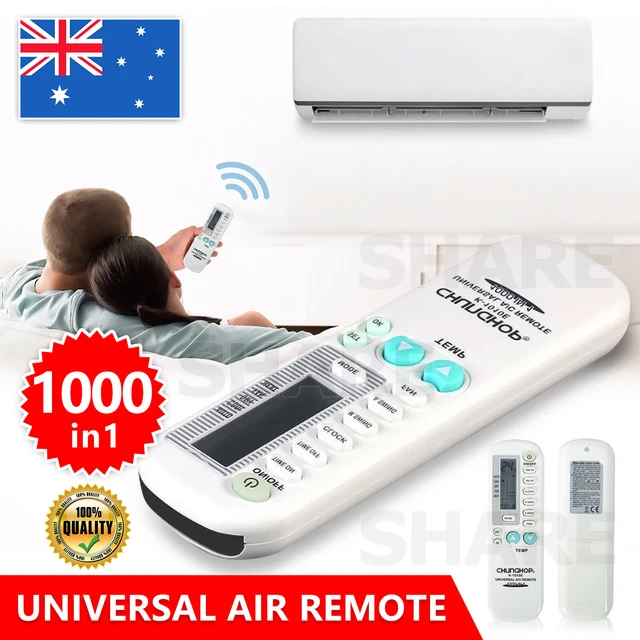 Universal Aircon Remote Replacement AC Air Conditioner Control 1 in 1000 Brands