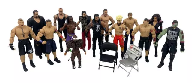 Spielzeug-Fahrzeuge Puppen Staute Action Zahlen Wrestling WWE 14PZ