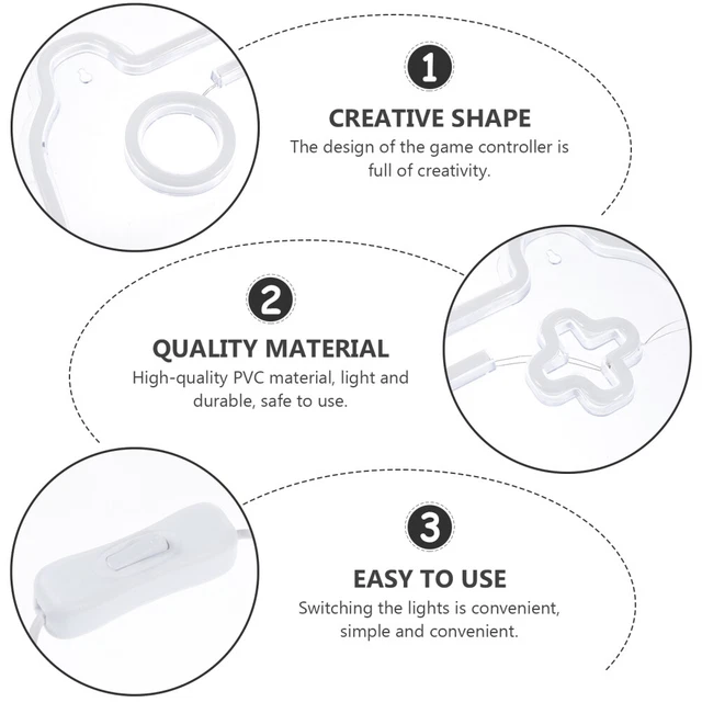 CREATING MODELING LAMP Game Controller Neon Sign Tabletop Decor £32.25