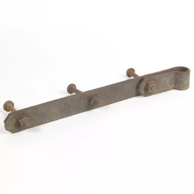Antique wrought iron strap hinge door barn gate blacksmith 14.75 in