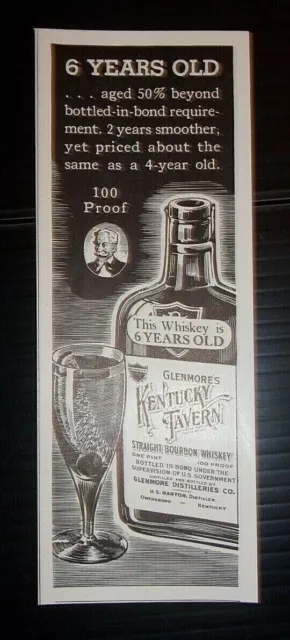 1936 Glenmore's Kentucky Tavern Bourbon Whiskey Advertisement