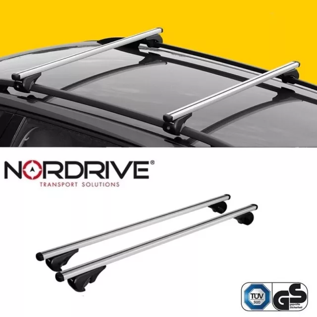 NORDRIVE YURO ALU Dachträger für VW GOLF 6 VARIANT - Offene Reling - 2009-2013