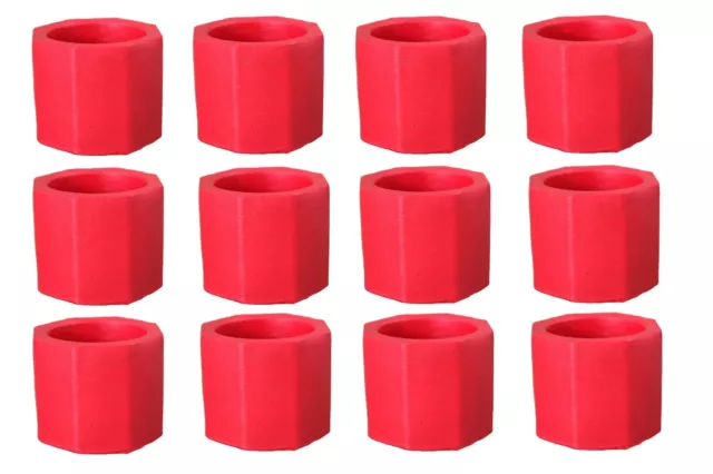 12 frascos de velas vacíos para hacer velas rojos al por mayor a granel hechos a mano