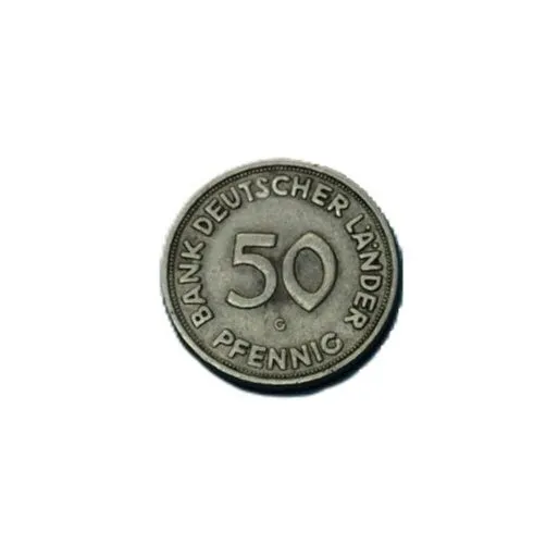 Bank deutscher Länder 1950 G 50 Pfennig (Kof20/5