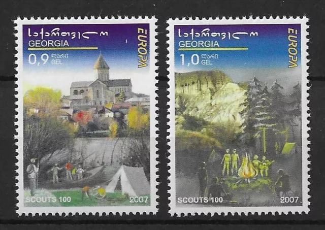 2007 - Georgia - Europa Cept - Scout  - 2 Valori  Mnh Mf76940